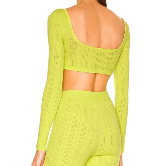 Majorelle Sahara Knit Top in Lime Green - Picture 3 of 9